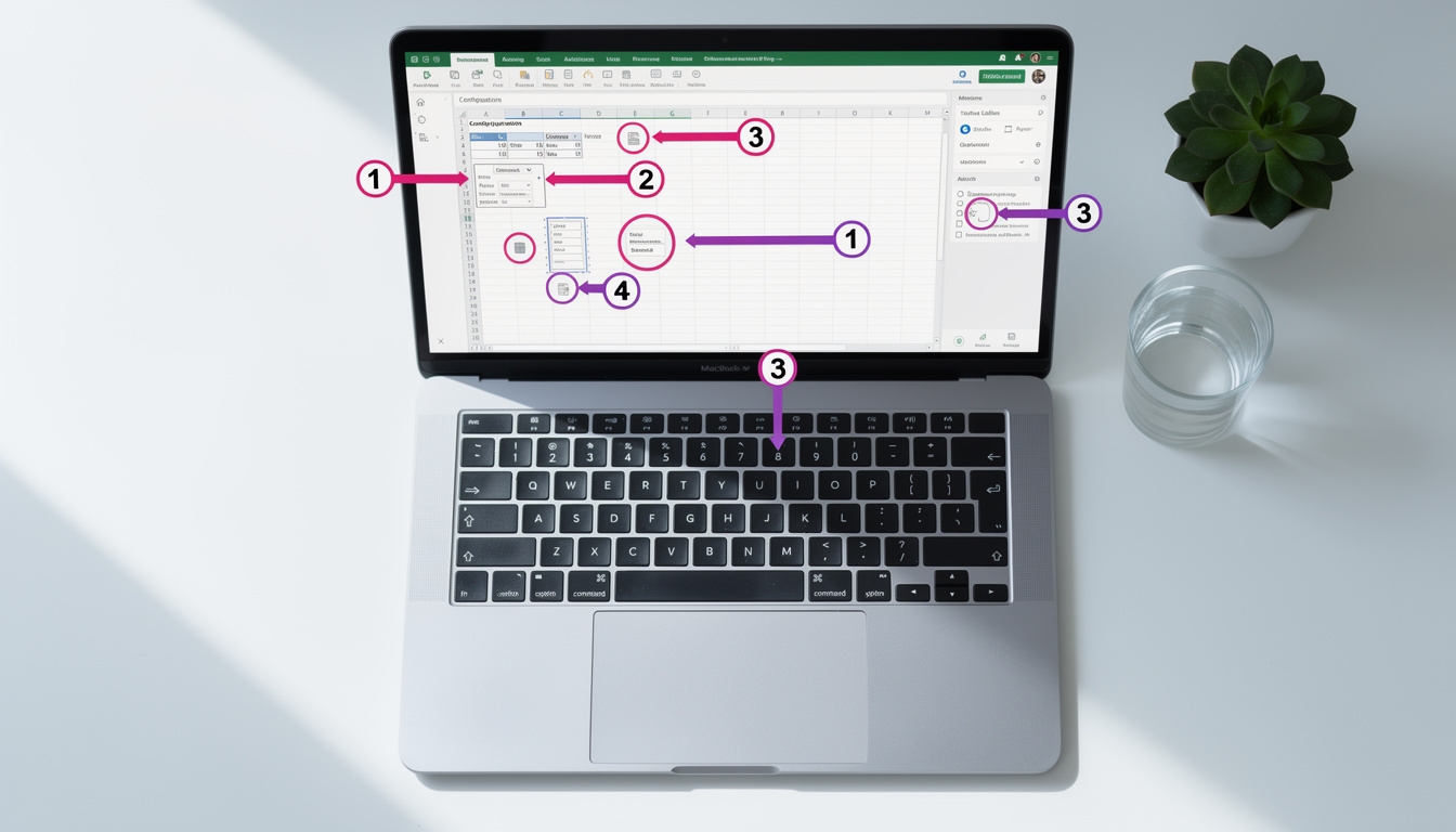 Tutorial con capturas de pantalla paso a paso mostrando configuración de herramientas